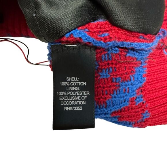 33 Degrees Blue Holiday Sloth Christmas Tree Ugly Christmas Sweater Size L - Picture 6 of 9